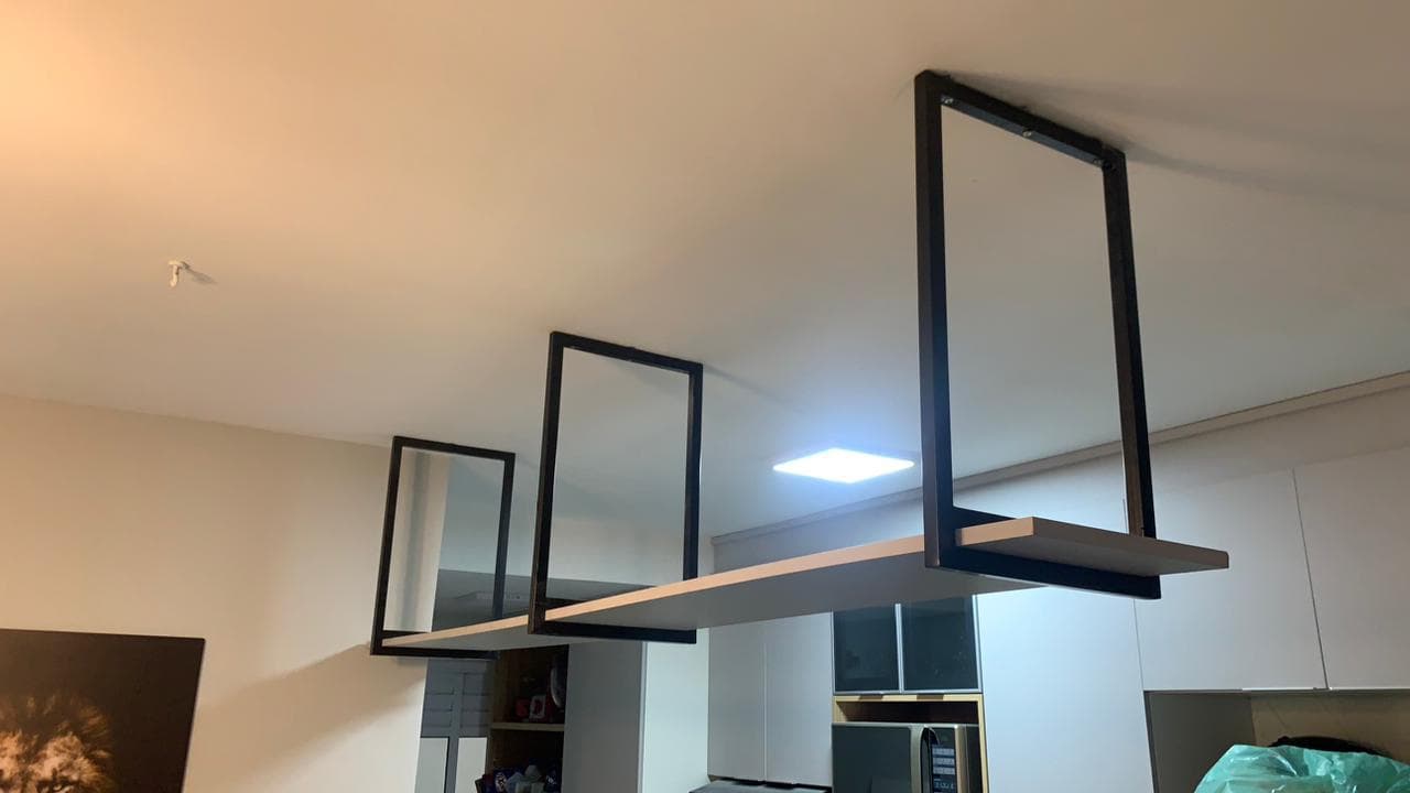 Suporte Tubular Suspenso no Teto